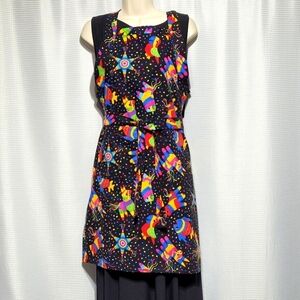 Chefs Apron Festive Madi Gras Carnival Colors